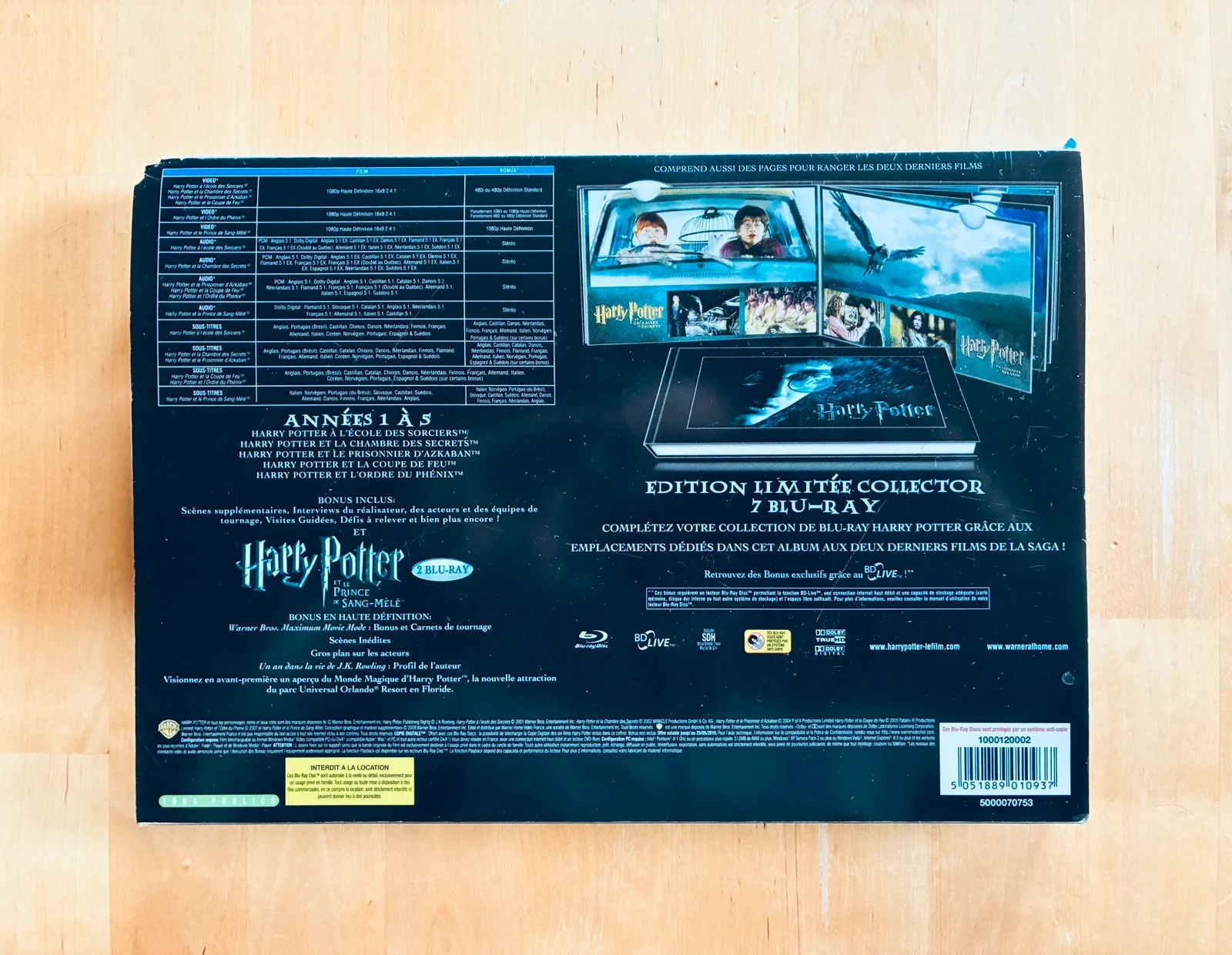 Complete Blu-ray box set of the Harry Potter saga collector's book edition. – photo 2